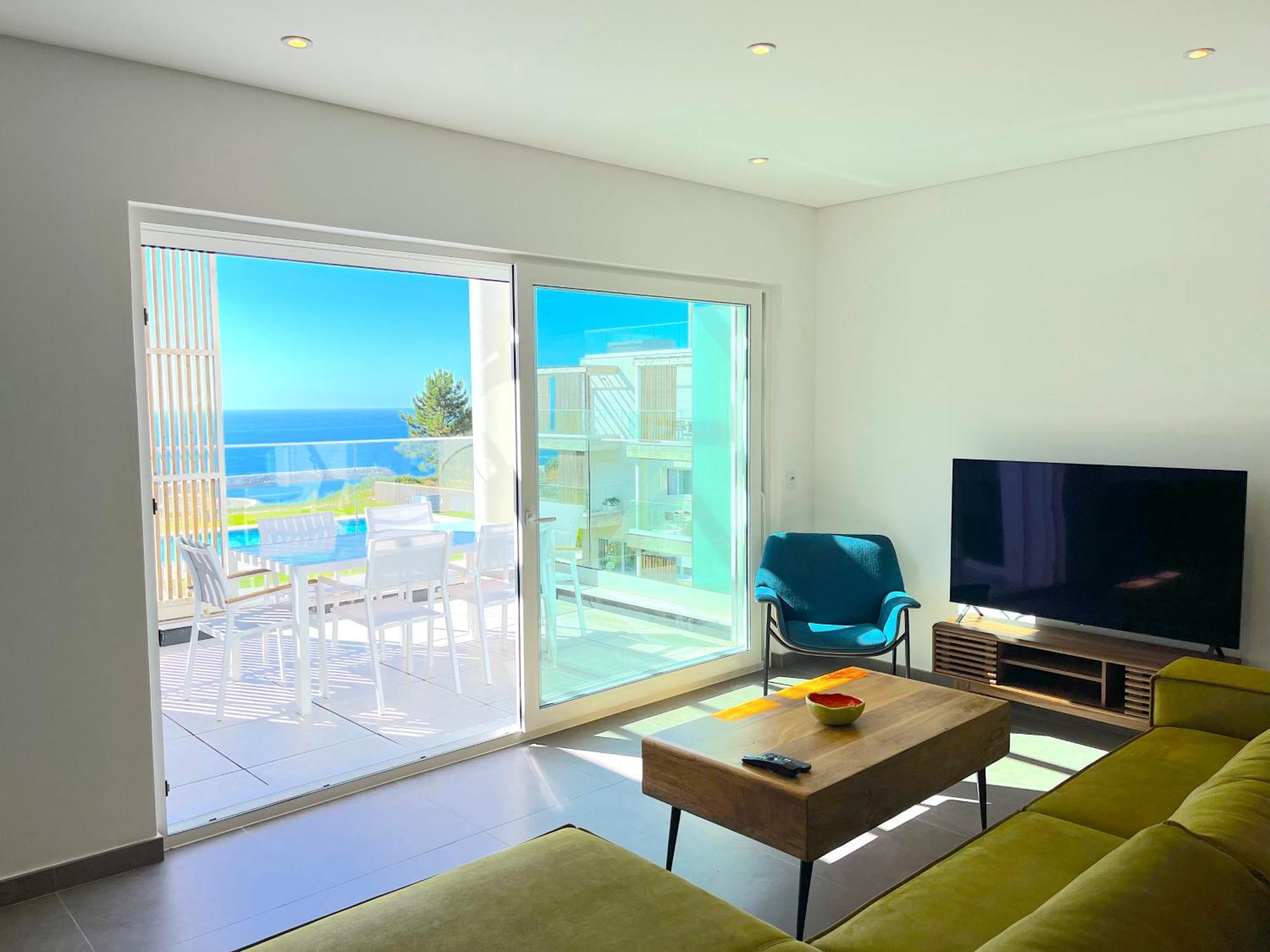 Mar A Vista - Condominium With Pool, Gym And Sea Views Nazare Luaran gambar