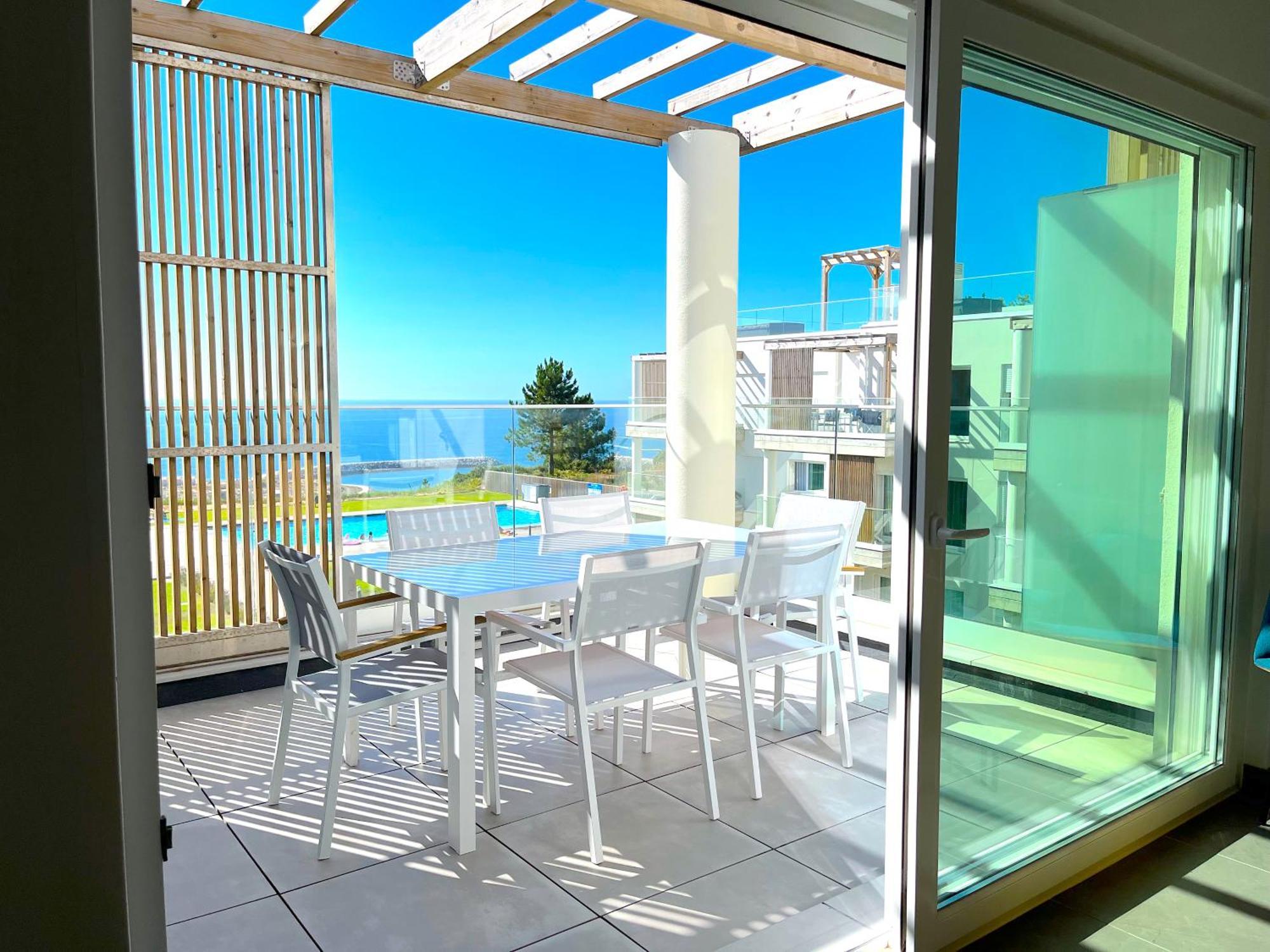 Mar A Vista - Condominium With Pool, Gym And Sea Views Nazare Luaran gambar