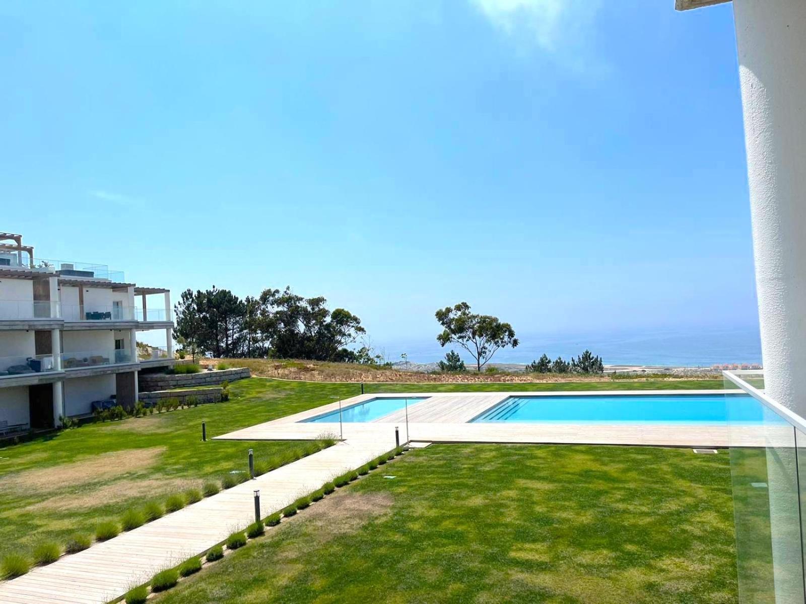 Mar A Vista - Condominium With Pool, Gym And Sea Views Nazare Luaran gambar