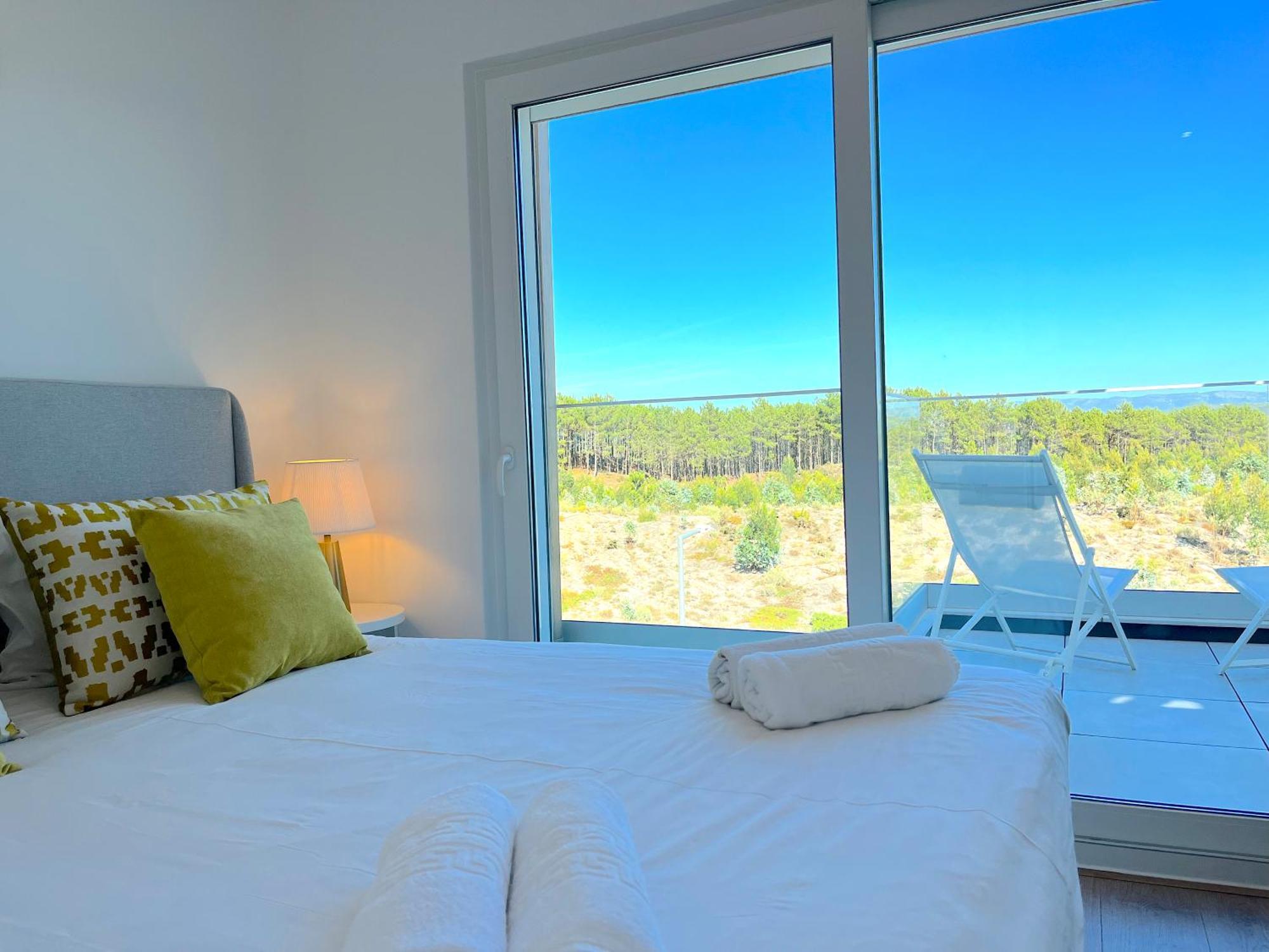Mar A Vista - Condominium With Pool, Gym And Sea Views Nazare Luaran gambar