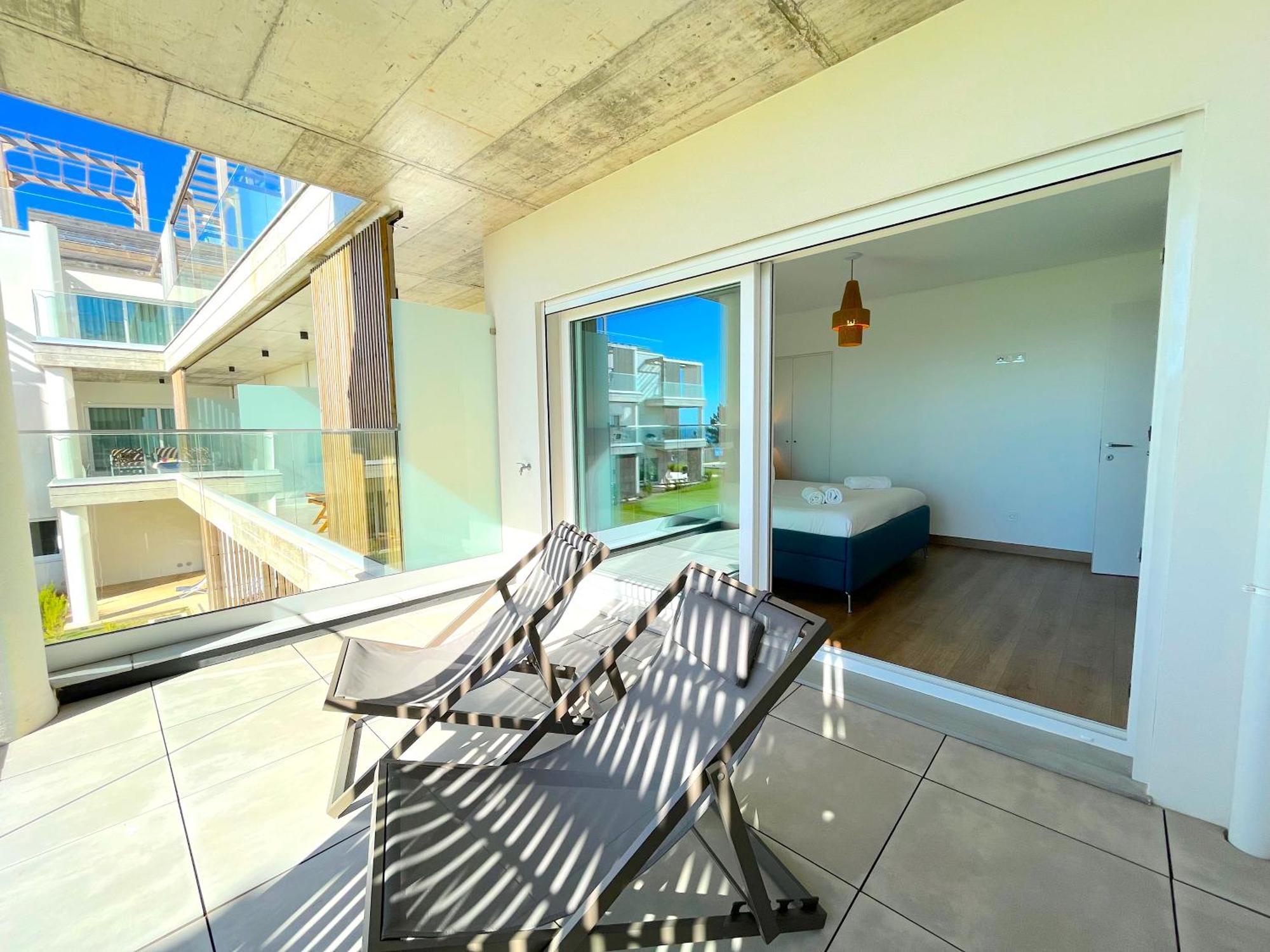 Mar A Vista - Condominium With Pool, Gym And Sea Views Nazare Luaran gambar