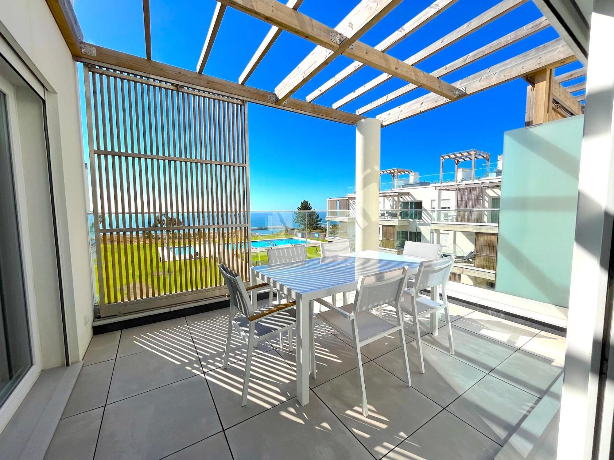 Mar A Vista - Condominium With Pool, Gym And Sea Views Nazare Luaran gambar
